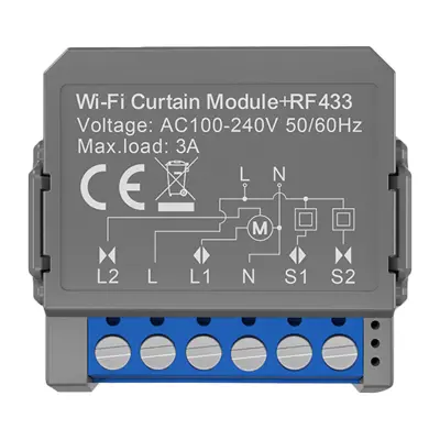 AVATTO WIFI RF KRMILNIK ZA ZAVESE ZA PAMETNI DOM POMAGA PRI UPRAVLJANJU ZAVES