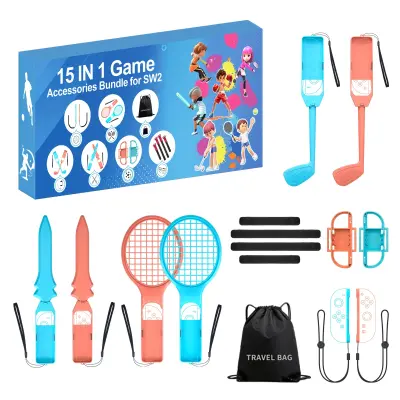 HURTEL 15-V-1 PAKET ZA NINTENDO SWITCH KOMPLET ORANŽNA IN MODRA