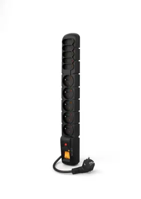 RÉGUA DE ENERGIA COM PROTEÇÃO CONTRA SURTOS ACAR PARA COMPUTADOR, TV E RTV, 1,5 M