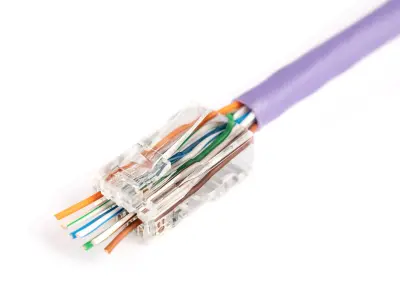 CONECTOR RJ45 DIGITUS 8P8C PARA LAN CAT6 SEM BLINDAGEM AWG 26 24 - PACOTE COM 100 UNIDADES