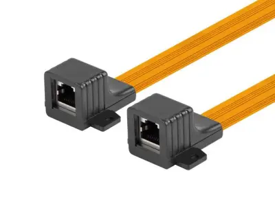 ADAPTADOR LANBERG COM ILHÓS PARA ROTEADOR/SWITCH RJ45 CAT5E COM JANELA, 17 CM