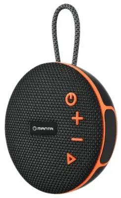 Prenosni Bluetooth zvočnik MANTA SPK02GO črne in oranžne barve