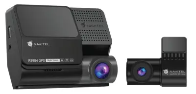 Video snemalnik + zadnja kamera NAVITEL RS984 GPS črne barve