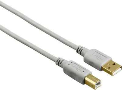 HAMA USB 2.0 kabel tipa A - B 1,5 m siv