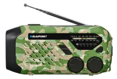 BLAUPUNKT ER10GC Preživetveni radio za nujne primere zeleno-črn