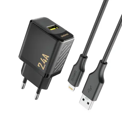 DUDAO A23LEU 2.4A GAN POLNILEC Z LIGHTNING KABLOM ZA IPHONE 11 12 13 14 15