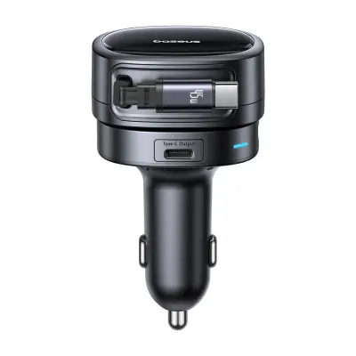 BASEUS PRIME TRIP VR1 60W USB-A POLNILNI KABEL Z IZVLEČNIM POLNILNIKOM ZA MAGSAFE IN TELEFON