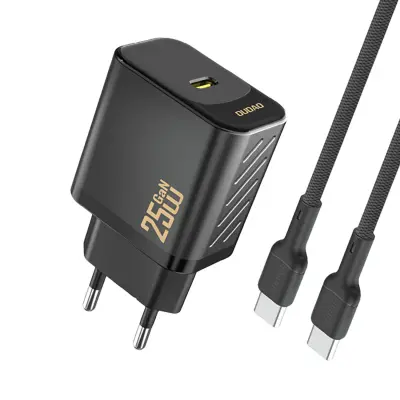 DUDAO 25W PD POLNILEC USB-A USB-C ZA APPLE IPHONE S KABLOM USB-C