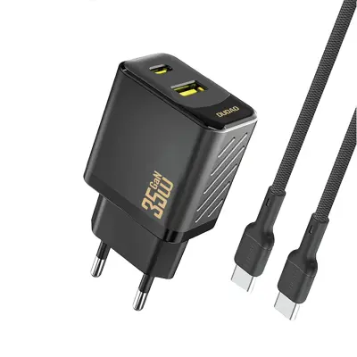 DUDAO A27MAXCEU 35W PD QC POLNILEC ZA SAMSUNG HUAWEI XIAOMI Z USB-C KABLOM