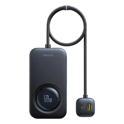 AVTO POLNILEC BASEUS PRIME TRIP VW1 60 W ZA 6 NAPRAV Z IZVLEČNIM KABELOM