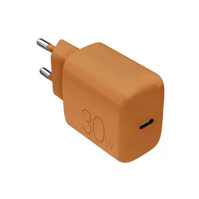 PURO 30W USB-C POLNILEC ZA IPHONE 12 13 14 15 ORANŽEN HITER PRENOS