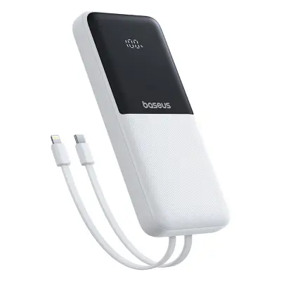 BASEUS POWERBANK LIPOW 10000MAH 22,5W Z DVEMA USB-A IN USB-C KABLOMA ZA IPHONE