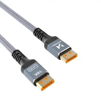 WOZINSKY DISPLAYPORT KABEL 2.1 80 GB/S 1M 16K 60HZ 8K 120HZ ZA TV MONITOR