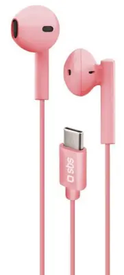 SBS Studio Mix 65 USB-C žične slušalke rdeče barve