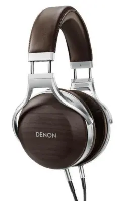 DENON AH-D5200 žične slušalke srebrno-rjave barve