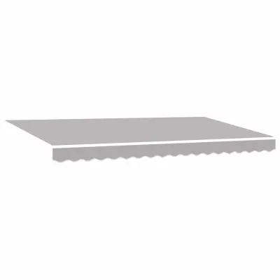 vidaXL Nadomestno platno za tendo Svetlo siva 380 x 195 cm Poliester