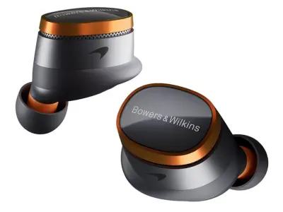 Brezžične slušalke BOWERS & WILKINS Pi8 McLaren Edition (TWS) sivo-oranžne