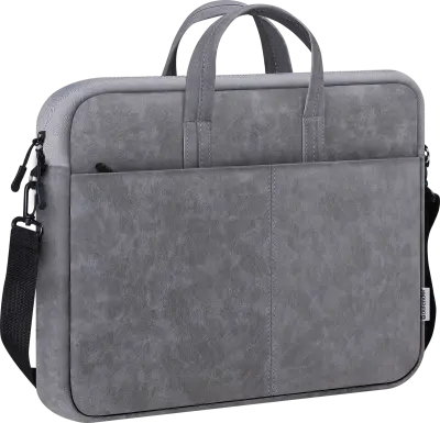 SOLID (26088) siva elegantna in zanesljiva torba za prenosne računalnike 15,6"