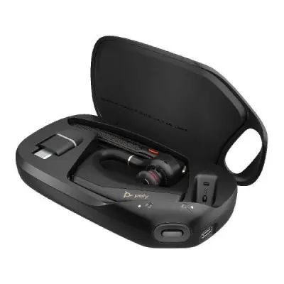 Voyager Legend 50‑M UC Bluetooth slušalka (AJ8V4AA) – NoiseBlockAI, Qi etui, BT700 ključek