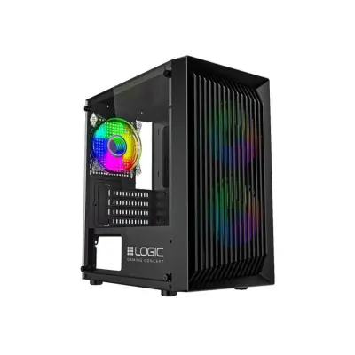 Atos ARGB microATX ohišje 2xUSB2.0, 1xUSB3.0 3x12cm, Okence iz kaljenega stekla, RGB, Gaming