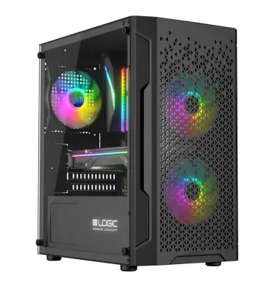 Aramis ARGB Mini microATX ohišje 2xUSB2.0, 1xUSB3.0 kaljeno steklo RGB Gaming