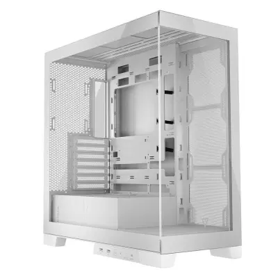 Volcano Space Midi ATX ohišje 2xUSB3.0, 1xUSB C Okence iz kaljenega stekla, belo