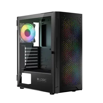 Aramis ARGB Midi ATX Ohišje 2xUSB2.0, 1xUSB3.0 Ventilator: 4x12cm, kaljeno steklo, RGB, Gaming