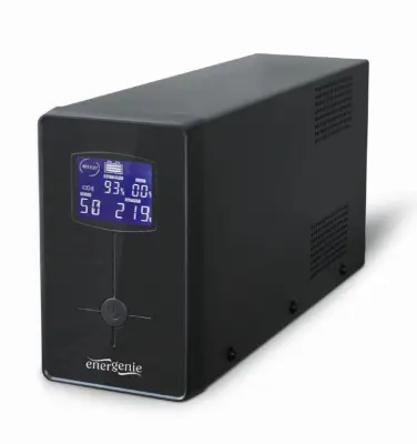 EG-UPS-032 LCD 850VA UPS 1xSchuko, 2xIEC C13 , 850VA, 510W, LCD, RJ11/RJ45, USB