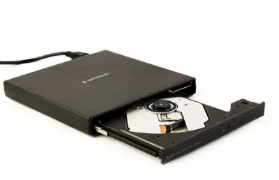 DVD-USB-04 Slim zunanji M-Disc USB DVD zapisovalnik črn