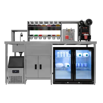 Celoten paket delovne postaje Bubble Tea