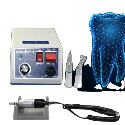 Dentalni mikromotor, visoka hitrost 0-35.000 RPM, kompaktna zasnova, delovanje s stopalom