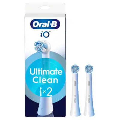 ORAL-B iO Ultimate Clean nastavki za zobno ščetko 2 kosa bele barve