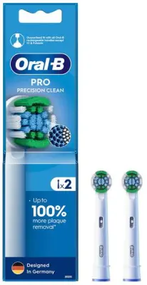 Glave zobne ščetke ORAL-B EB20RX-2 PrecisionClean bele 2 kosa.