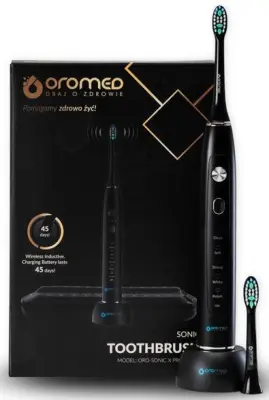 OROMED Oro-Sonic X Pro Black sonična zobna ščetka
