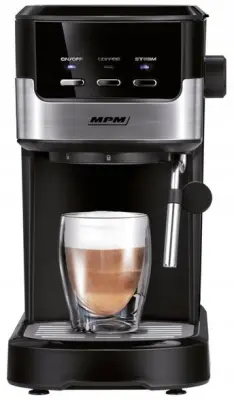 MPM MKW-13M aparat za espresso, črne in srebrne barve