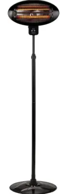 MPM MUG-25 ​​​​črni ventilatorski grelec