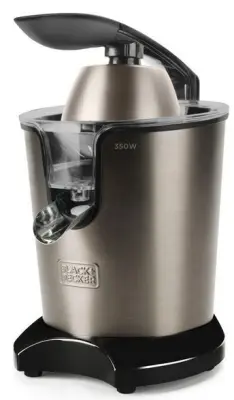Sočnik za citruse BLACK & DECKER BXCJ350E, srebrn in črn