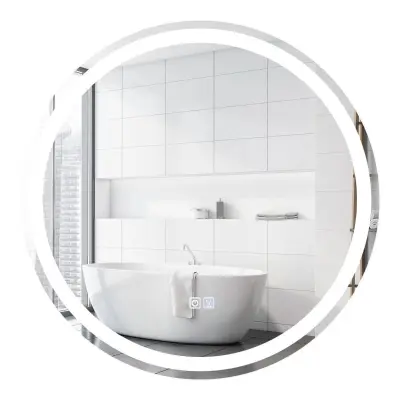 LED-Osvetljeno Okroglo Kopalniško Ogledalo