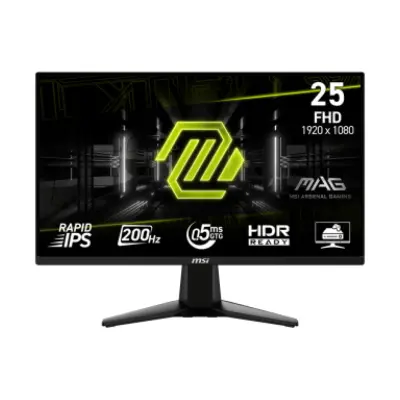 Monitor MSI 62,2 cm (24,5") 255F E20 1920x1080 Gaming 200Hz Fast-IPS 0,5ms 2xHDMI DisplayPort  sRGB100% AdaptiveSync HDR MAG