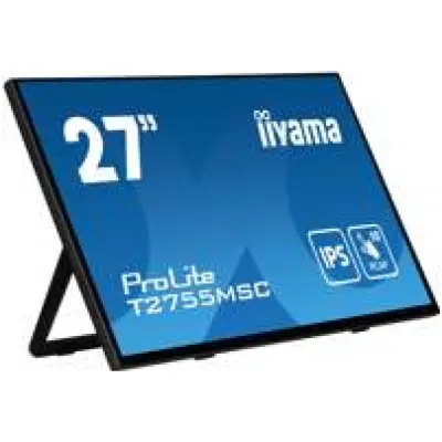 Monitor touch Iiyama 68,6 cm (27,0") T2755MSC-B1 1920x1080 PC IPS 5ms HDMI DisplayPort 2xUSB3.2 Zvočniki  7H ProLite Kot nagiba -70/+15