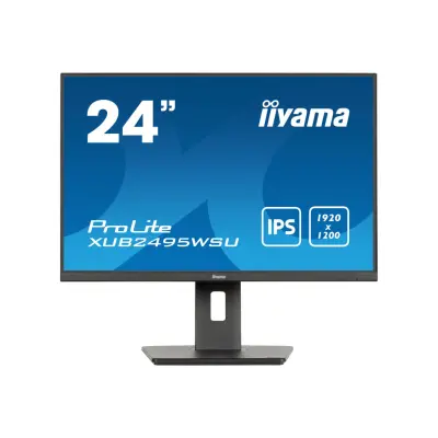 Monitor Iiyama 61,2 cm (24,1") XUB2495WSU-B7 1920x1200 75Hz IPS 4ms HDMI DisplayPort 15W 3xUSB3.2 USB-C-Out Pivot Zvočniki  sRGB99% ProLite RGB