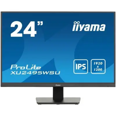 Monitor Iiyama 61,2 cm (24,1") XU2495WSU-B7 1920x1200 75Hz IPS 4ms HDMI DisplayPort USB-C 65W 3xUSB3.2 Zvočniki  sRGB99% ProLite