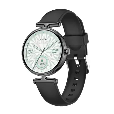 Večnamenska pametna ura z zaslonom AMOLED in spremljanjem zdravja Black