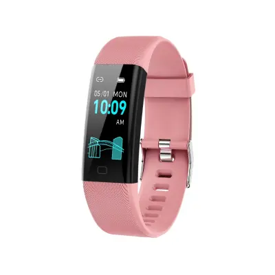 Smartwatch Pink kompatibilen z Joeme Fit — Srčni utrip, SpO2, tlak, spanec