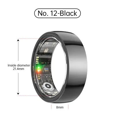 Pametni prstan R1000 - Keramična izdaja Black 12