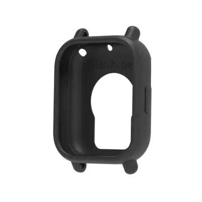 Črn Silikonski Etui Združljiv z Redmi Watch 5 Lite - Zaščitni Pokrov