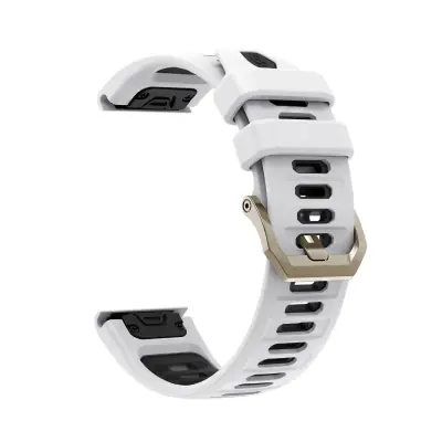 Silikonski perforiran pašček za Amazfit Trex Ultra 2, zračen 22cm White+Black