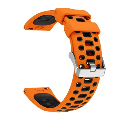 Zamenjava/Kompatibilni del – Huawei 22mm silikonski pašček dvobarven Black Orange