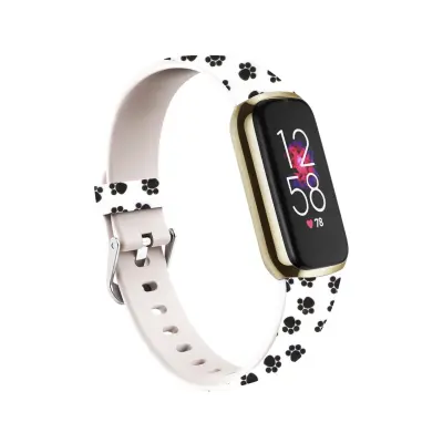 Nadomestni silikonski pašček z odtisom tačk, združljiv s Fitbit Luxe