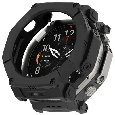 Oklepni zračni zaščitni PC ovoj za Huami Amazfit T-Rex Ultra2, črn